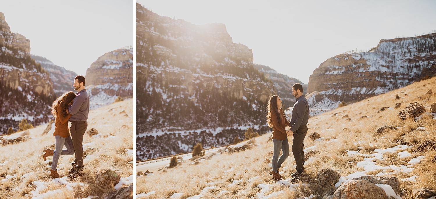 Winter Engagement Photos | Wyoming Engagement Session | Big Horn Mountains | Cassie Madden Photography 