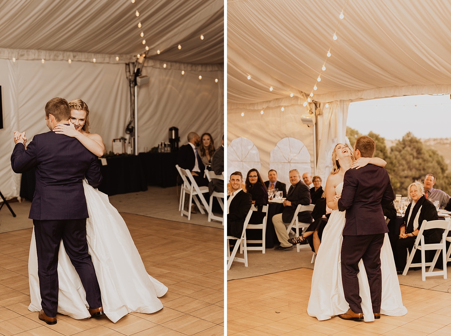 Colorado Wedding | First Dance | Tent Reception | Cassie Madden Photography